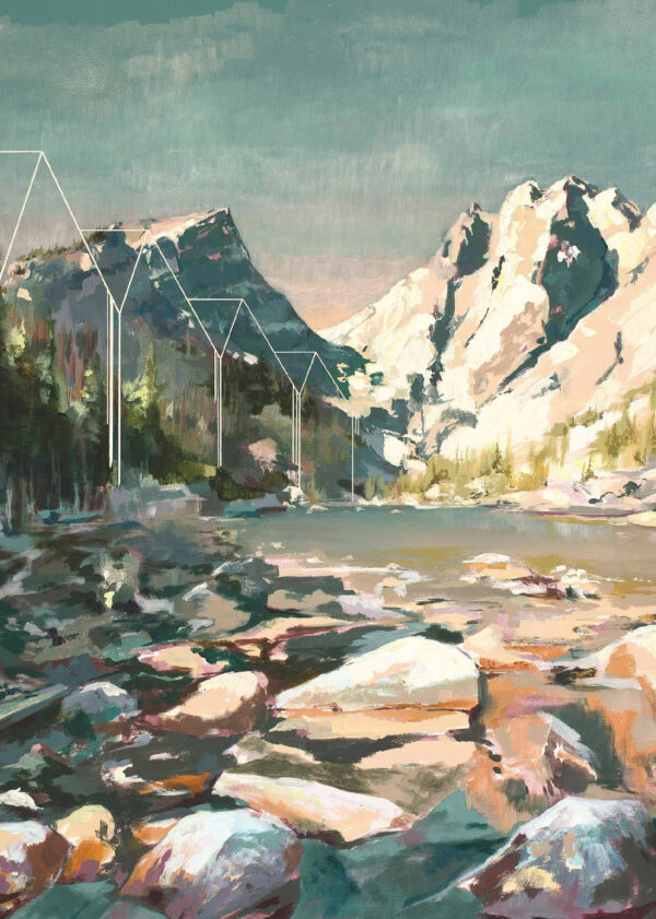 Painting of Colorado Mountains