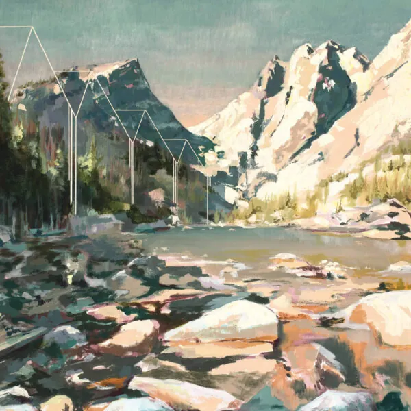 Painting of Colorado Mountains