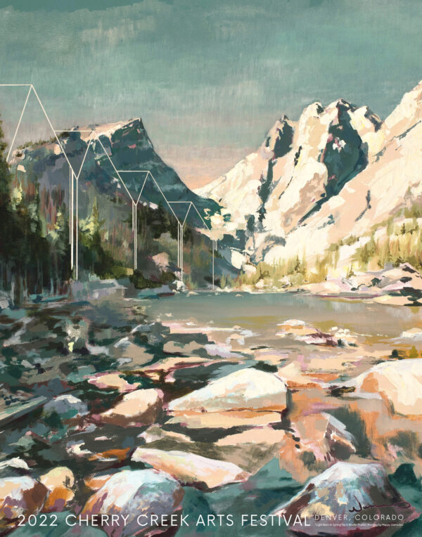 Painting of Colorado Mountains