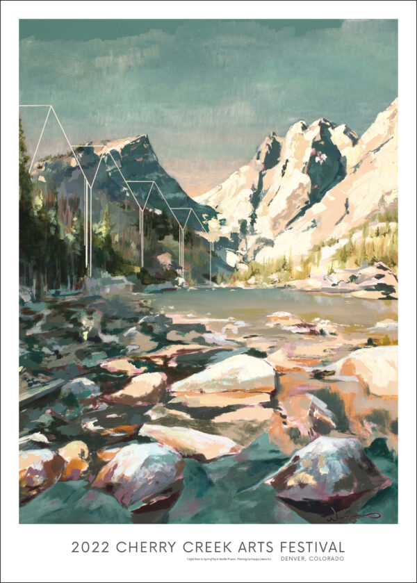 Painting of Colorado Mountains