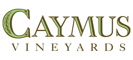 green and brown Caymus Vineyards logo