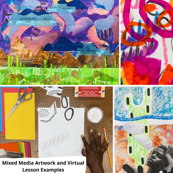 Mixed Media Art Kit Virtual Lesson Examples