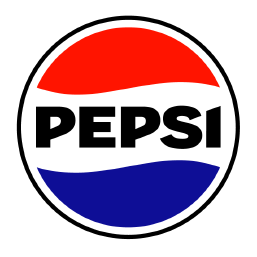Pepsi logo red, white, blue and black circle